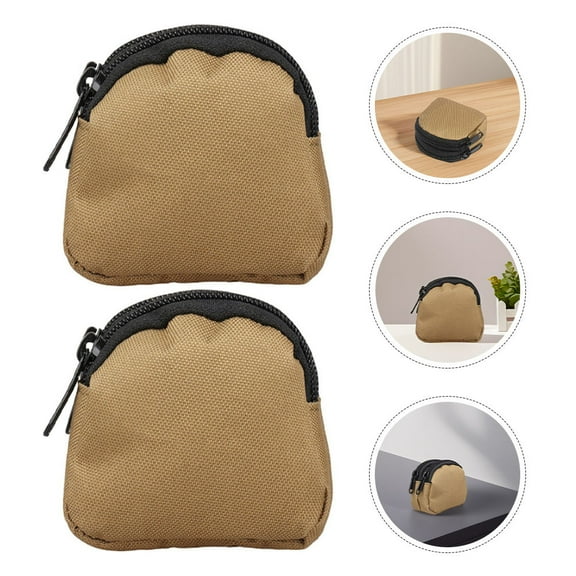 Worgeous Mini Coin Purse Small Pouch Wallet Multi-Functional Pocket Pouch Belt Pouch Coin Bag Earphone Bag Key Wallet Holder for Unisex