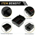 thumbnail image 4 of Bandeja organizadora del consola central Unique Bargains para Jeep Wrangler JK JKU Rubicon Sport 2011-2018, bandeja de almacenamiento en el reposabrazos, plástico negro rojo, 4 of 6