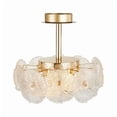 thumbnail image 3 of Artcraft Lighting Bloom Collection Support Semi-Plat en Laiton à 6 Lumières, 3 of 7