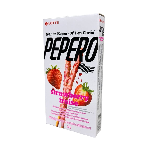 Lotte Pepero-Strawberry Biscuit Sticks
