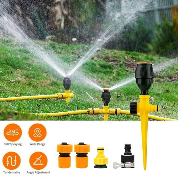 Dvkptbk 360° Rotation Auto Irrigation System Garden L Awn Sprinkler Patio