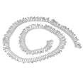 thumbnail image 1 of Cadena de borla de diamantes de imitación, forma redonda, 2,2 cm de ancho, diseño de borla de moda, recorte arbitrario, decoración de ropa, diamantes blancos plateados, 1 of 5