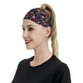 thumbnail image 4 of Wukai Dancing Skeletons Floral Garden Sports sweatband,Men & Women Sweatband Headband for Running, Cross Training, Racquetball, Working Out, 4 of 7