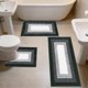 thumbnail image 5 of Juego de alfombras de baño de microfibra antideslizantes, suaves, absorbentes y lavables a máquina | Alfombra contorneada en forma de U para inodoro, bañera y ducha, 5 of 8