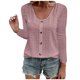 thumbnail image 3 of Camiseta elegante de Jacquard para mujer, Tops decorativos de un solo pecho, camisetas informales holgadas de manga larga, 5XL, otoño, 2023, 3 of 4