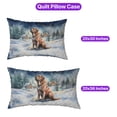 thumbnail image 5 of Hello Winter Mastiff Welcome Snowy Night Watercolor Vintage Quilt Pillowcase Mastiffs Dog Lover Gifts Idea Throw Pillow Cover Bed Home Decor - 01011, 5 of 5