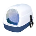 thumbnail image 3 of Hooded Cat Enclosed Cat Toilet Reusable Detachable Pet Litter Blue, 3 of 8