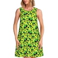 thumbnail image 1 of Disketp Frogs para Vestido sin Mangas para Mujeres, Vestidos de Verano para Mujeres, Casual y Holgado para la Playa, 1 of 7