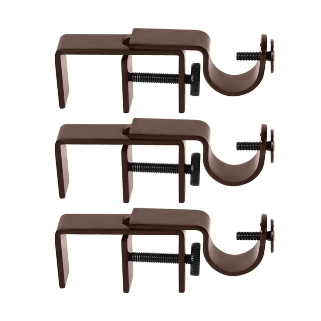 Soportes para barras de cortina sin taladros para ventanas, 1.3 a 2 pulgadas
