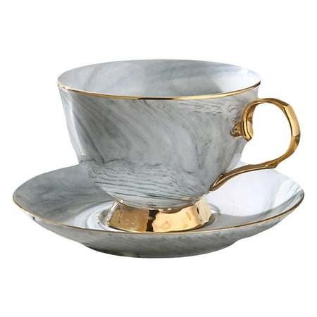 

250ml Ceramics Coffee Cup with Saucer Unique Juice Mug Ceramics Milk Mug