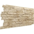 thumbnail image 5 of Ekena Millwork 49"W x 25.50"H x 1.25"D Acadia Ledge Stacked Stone, StoneWall Faux Stone Siding Panel, Sandstone, 5 of 11