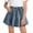 Blue#1, variant on Fesfesfes Kids Teens High Waist Denim Skirt,Pleated Flowy A-Line Casual Skirt,Stretchy Skirt,Kid Cute Daily Fashion Bottoms for Girls