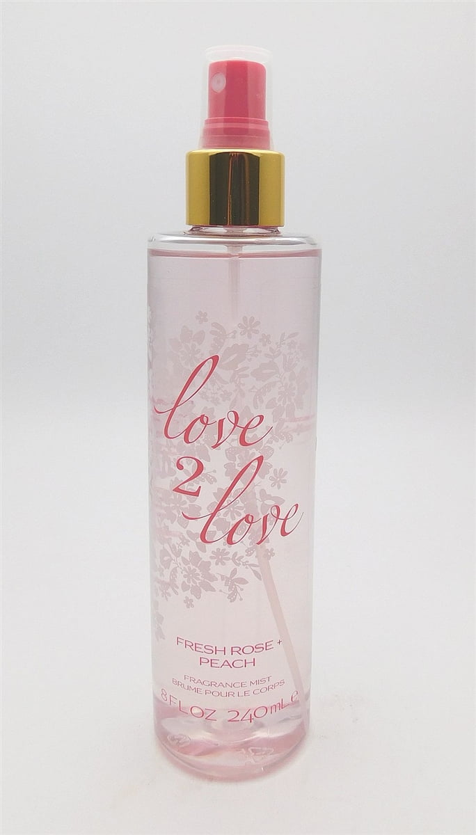 Love 2 Love Tester Spray Fresh Rose + Peach, 3.4 Fl Oz, Multiple Language  Text