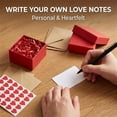 thumbnail image 4 of DIY Love Notes Box, Valentine’s Day Love Cards with Heart Stickers, Mini Blank Cards & Envelopes for Him/Her, 4 of 7