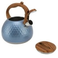 thumbnail image 3 of Stainless Steel Teapot, Heat Up Fast Beautiful Whistling Tea Kettle Mature Technology Practical With Handle For Kitchen Flash Blue, 3 of 8