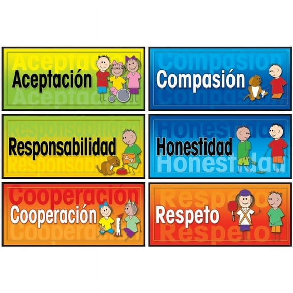 Poster Pals Character Ed Poster Set, Spanish