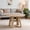 Natural wood color, variant on Kicctian 43" Round Dining Table for 2-4 – Contemporary Wooden Pedestal Base – Practical Storage Shelf – for Kitchen Dining Rooms,Grey