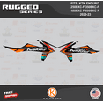 thumbnail image 4 of Kalair GFX Graphics Kit for KTM ENDURO 4-STROKE 250EXC-F,350EXC-F,450EXC-F and 500EXC-F (2020-2023) Rugged Series, 4 of 5