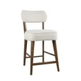 thumbnail image 6 of Wes Mid-Century Modern Boucle Upholstery Counter Barstool (Set of 2), 6 of 10