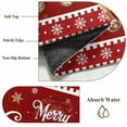 thumbnail image 6 of Gingerbread Christmas 2'x6' Runner Rugs for Hallway Kitchen Bedside Non Slip Washable, Red Golden Snowflake Winter Xmas Entryway Rug Runners with Rubber Backing, Long Carpet Runner for Laundry Room, 6 of 8