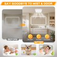 thumbnail image 2 of Extractor de baño MEIUOI 36 W 160 CFM con luz LED RGB, 2 of 7