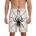 thumbnail image 1 of Fotbe Spiders On The Web 1 Pantalones Cortos de Pijama para Hombre, Ropa de Dormir, Pantalones de Pijama Cortos para Hombre-3X-Large, 1 of 6