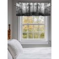thumbnail image 3 of Thanksgiving Fall Valances for Windows Retro Black Maple Leaf Farmhouse Rod Pocket Curtains Valance Short Window Treatment Drapes for Living Room, Bedroom Bathroom 42"&nbsp;W x 18" L, 3 of 5