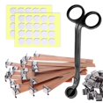 thumbnail image 1 of 151PCS Candle Making Set - Wooden Candle Wicks with Metal Base for Candle Making Smokeless Wood Wicks for Candles, 1 of 9