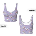 thumbnail image 3 of Sikiie Swan With Stars Print Strappy Sports Bra for Women Padded Push Up Sports Bra Athletic Running Sports Bra Workout Bra Yoga Bra, 3 of 5