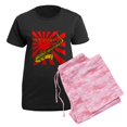 thumbnail image 5 of CafePress - Grunge Japan Sax Women's Dark Pajamas - Women's Short Sleeve Print T-Shirt and Pants Dark Cotton Pajama Set, 5 of 7