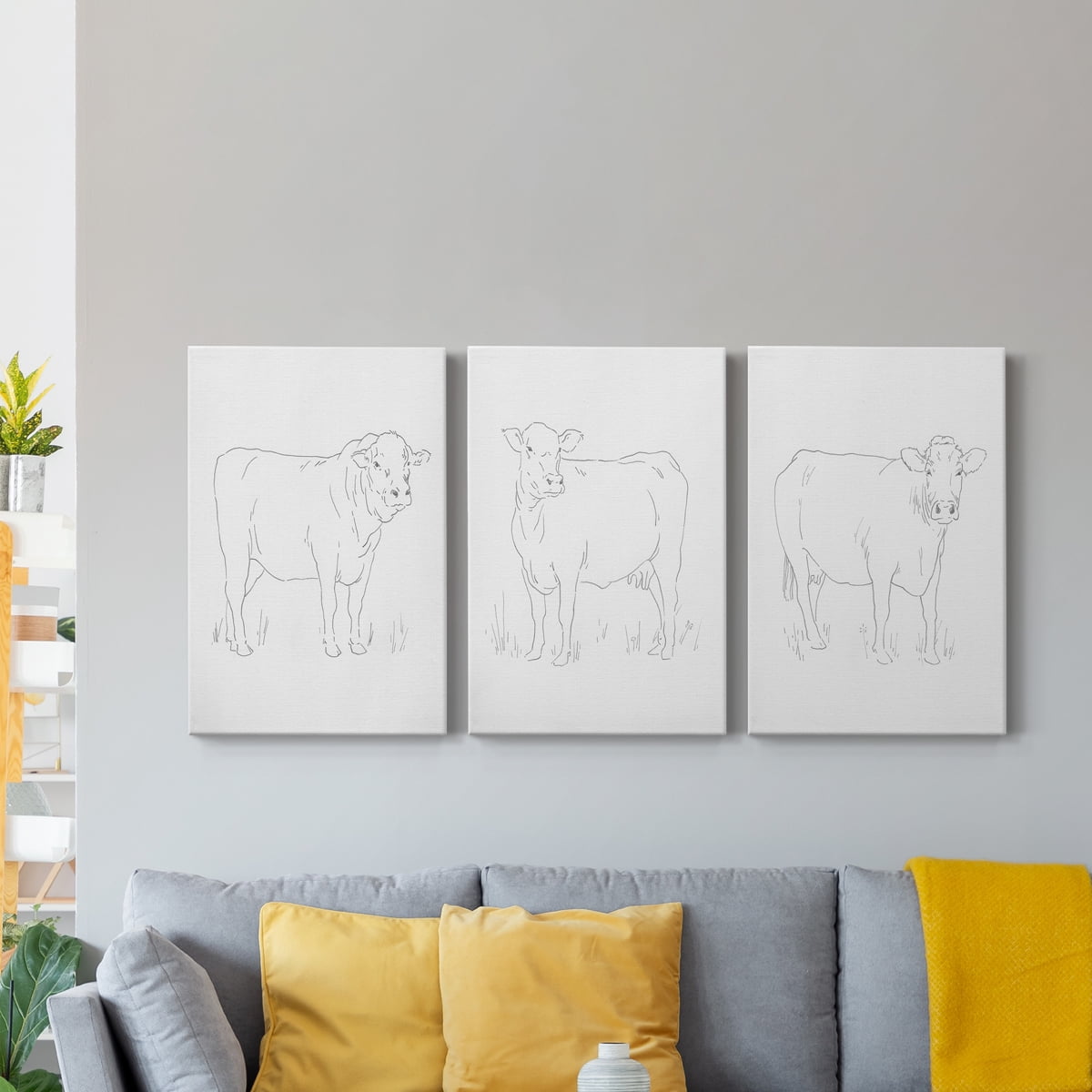 Limousin Cattle I Premium Gallery Wrapped Canvas - Ready to Hang - 8 x 12 Each