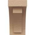 thumbnail image 2 of 4"W x 4"D x 8"H Wide Rivera Rough Cedar Woodgrain TimberThane Corbel, Primed Tan, 2 of 6