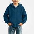 thumbnail image 2 of ITSAME Boys Girls Zip Up Hoodie (5-16) Loose Fit Long Sleeve Kids Casual Hooded Sweatshirt with Pockets Size 15, 2 of 9