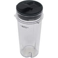 thumbnail image 2 of replacement 16-Ounce (16 oz.) Cup with spout Seal Lid with blade for Nutri Ninja blender：BL200 30/ BL201 30/BL201C 30/BL203QBK 30 /BL203OCN 30/ BL203QB 30 /BL203QY 30/BL204 30, 2 of 4