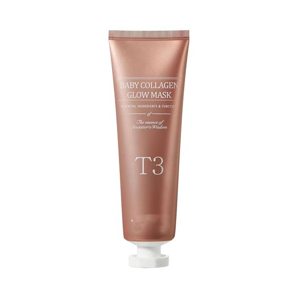 Mascarillas faciales Beauty Peel Off T3 Collagen Mask T3 Baby Collagen Glow Mask T3 Collagen Peel Off Mask Mascarilla facial coreana que hace que la piel brille Elasticidad de la piel Reafirmante Masc