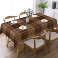 thumbnail image 3 of Basic Rgbcolorful Alternating Grid Plaid Rectangular Tablecloth 60"x86" with Lace Edge, Washable Durable Table Cover for Dining, Indoor Outdoor Home Restaurant Decor, 3 of 5