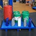 thumbnail image 3 of GXCZ Modular Spill Platform With Drain, Industrial Large Leakproof Containment Tray, Metal Grid Pad Pallet, Spill Containment Platform For Oil Drum ( Color : Blue , Size : 65x65x15cm/25.59x25.59x5.9in ), 3 of 8