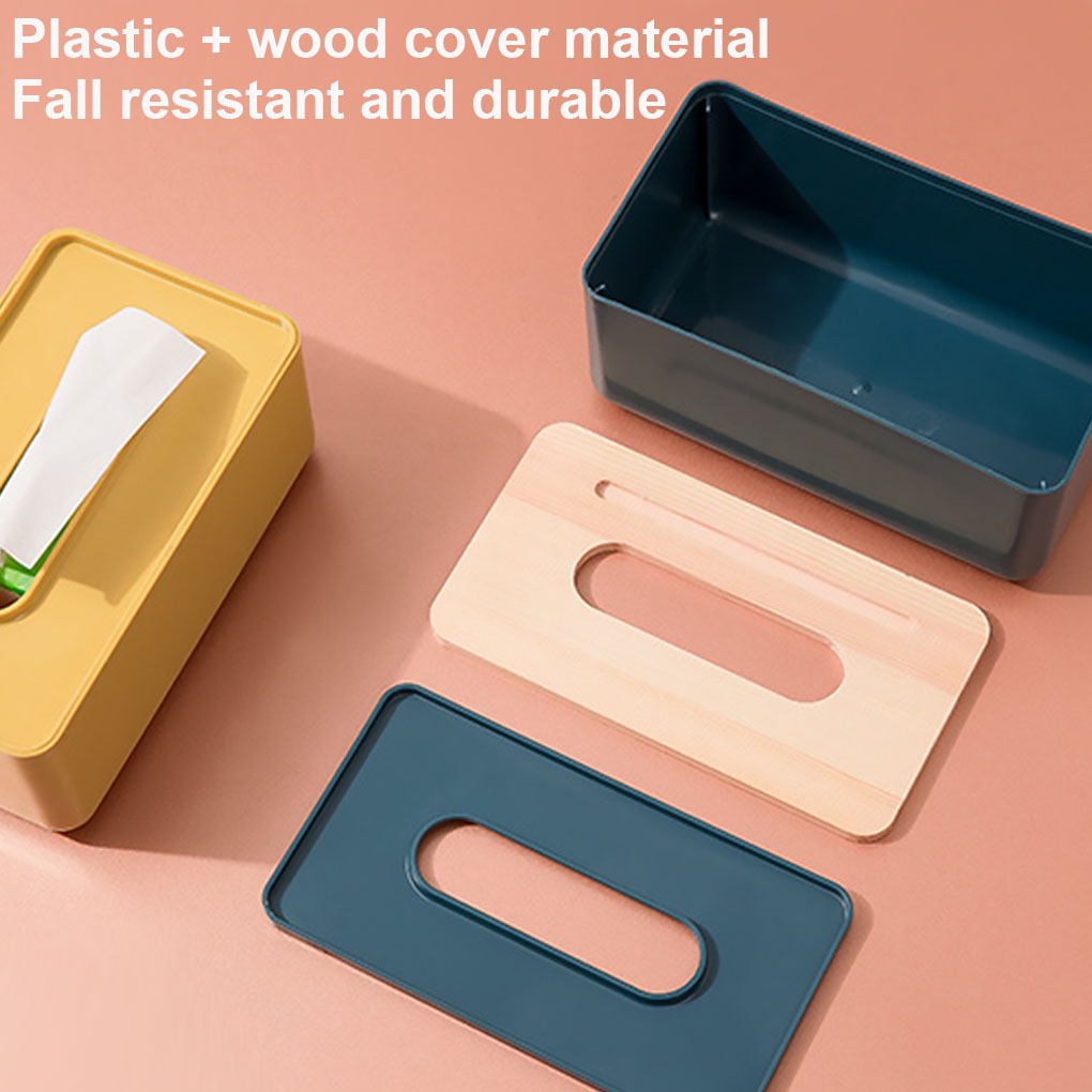 Paper tissues box with phone bracket slot design, convenient to play