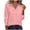 Pink, variant on SYMOID Red Womens Long Sleeve Button Down Shirt - Wrinkle Free Breathable Casual Blouse for Office,Size L