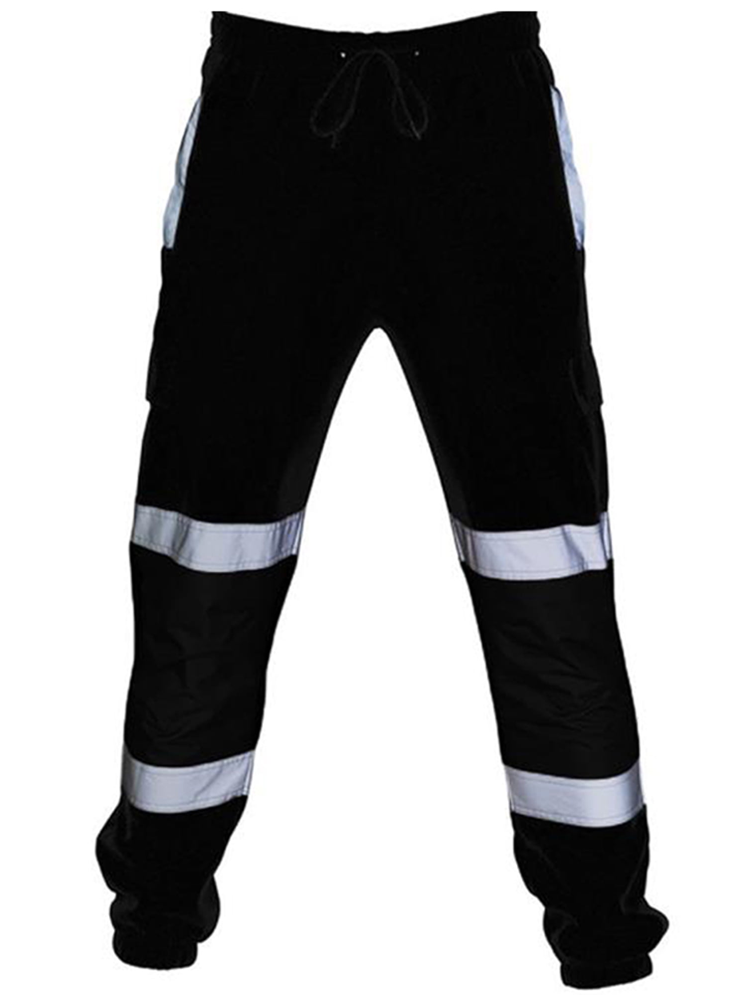 Mutual 16328 High Visibility Polyester ANSI Class E Pant with 2 White Reflective Tapes Lime