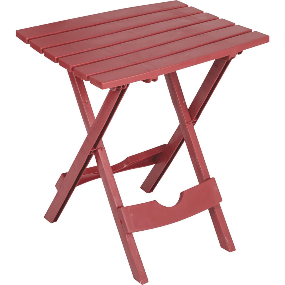 Adams Manufacturing Quik-Fold Side Table Cherry Red/Set of 2