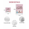 thumbnail image 7 of Happy Easter Kitchen Dish Towels for Drying Dishes Set of 2, Colorful Spring Eggs Pink Wooden Waffle Weave Microfiber Hand Tea Bathroom Towels Quick Dry & Absorbent Towel 12x12, 7 of 7