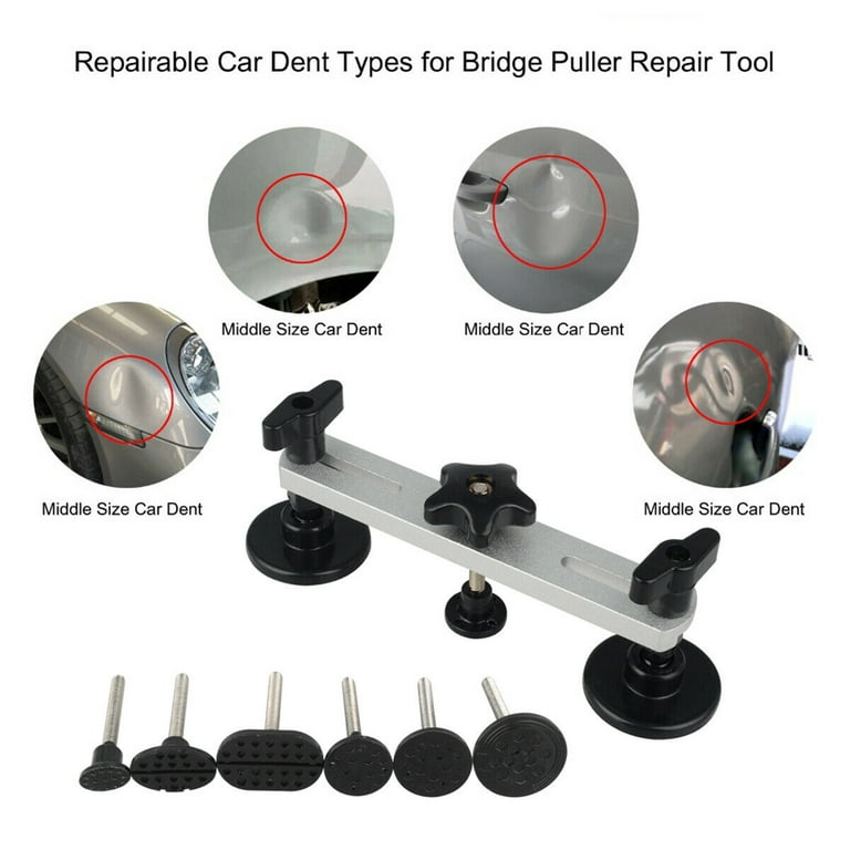 VONTER Auto Body Repair Tool Kit, Car Dent Puller with Double Pole Bridge Dent  Puller, Glue Puller Tabs, Glue Shovel for Auto Dent Removal, Minor dents,  Door Dings and Hail Damage 