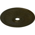 thumbnail image 3 of 29 1/8"OD x 3 5/8"ID x 1"P Oakleaf Ceiling Medallion (Fits Canopies up to 6 1/4"), Hand-Painted Green Gold, 3 of 6