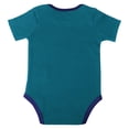 thumbnail image 3 of Infant Teal/Purple/Gray Charlotte Hornets Bank Shot Bodysuit, Hoodie T-Shirt & Shorts Set, 3 of 7