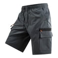 thumbnail image 2 of DailyTrove Men's Cargo Shorts, Elastic Waist Casual Work Shorts with Multiple Pockets, 2 of 6