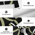 thumbnail image 6 of Black Geometric Outdoor Rug for Patio/Deck/Porch, Non-Slip Large Area Rug 5 x 8 Ft, Modern Sage Green White Striped Art Indoor Outdoor Rugs Washable Area Rugs, Reversible Camping Rug Carpet Runner, 6 of 8