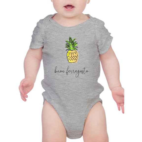 Buon Ferragosto Pineapple Doodle Bodysuit Infant -Image by Shutterstock, 6 Months
