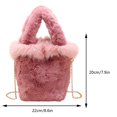 thumbnail image 2 of Bolso de hombro con cadena para mujer, bolso de mano informal y esponjoso, bolso de mano suave y versátil, 2 of 6