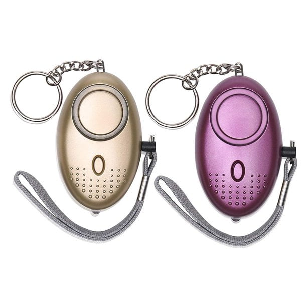 140dB Personal Safety Alarm Keychain Panic Security Emergency Torch LED Light 